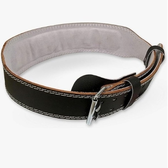 Valeo Leather Padded 4 Inch Weightlifting Belt Unisex Size S - Picture 2 of 5